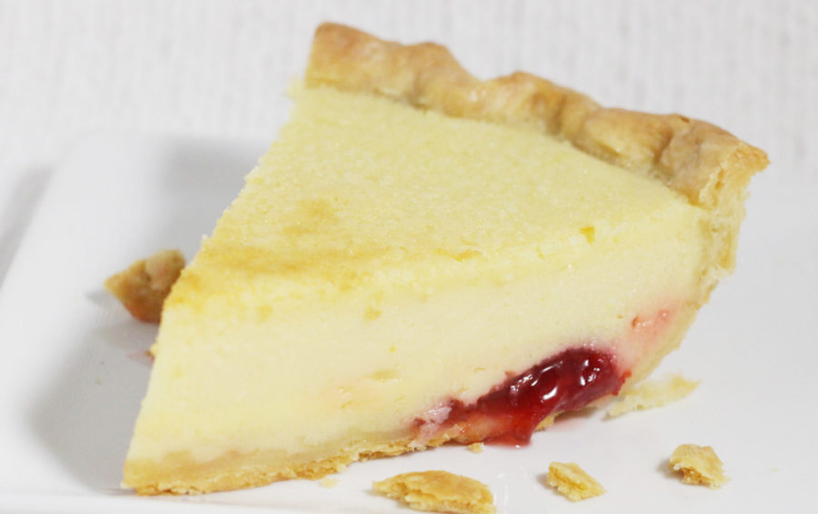 Buttermilk Pie Recipe with Fruit Compote